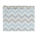 Colored Zigzag Seamless Patterns Cosmetic Bag (XL)