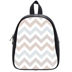 Colored Zigzag Seamless Patterns School Bag (Small)