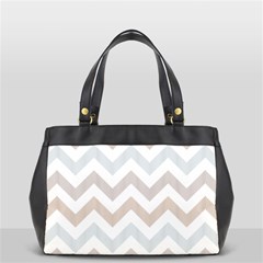 Colored Zigzag Seamless Patterns Oversize Office Handbag (2 Sides) from ArtsNow.com Front