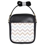 Colored Zigzag Seamless Patterns Girls Sling Bag