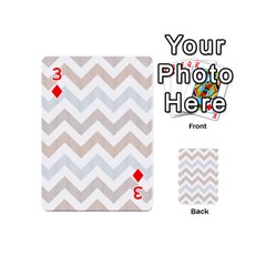 Colored Zigzag Seamless Patterns Playing Cards 54 Designs (Mini) from ArtsNow.com Front - Diamond3