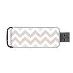 Colored Zigzag Seamless Patterns Portable USB Flash (One Side)