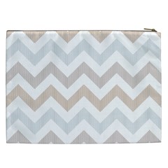 Colored Zigzag Seamless Patterns Cosmetic Bag (XXL) from ArtsNow.com Back