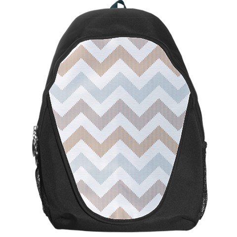 Colored Zigzag Seamless Patterns Backpack Bag from ArtsNow.com Front