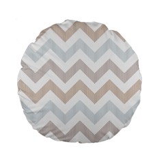 Colored Zigzag Seamless Patterns Standard 15  Premium Round Cushions from ArtsNow.com Back