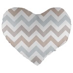 Colored Zigzag Seamless Patterns Large 19  Premium Heart Shape Cushions