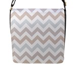 Colored Zigzag Seamless Patterns Flap Closure Messenger Bag (L)