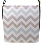 Colored Zigzag Seamless Patterns Flap Closure Messenger Bag (S)