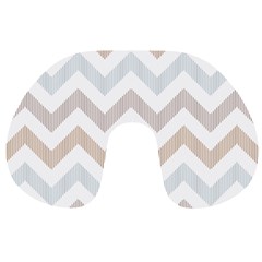 Colored Zigzag Seamless Patterns Travel Neck Pillow from ArtsNow.com Front