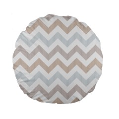 Colored Zigzag Seamless Patterns Standard 15  Premium Flano Round Cushions from ArtsNow.com Back