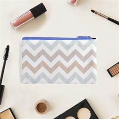 Colored Zigzag Seamless Patterns Cosmetic Bag (XS) from ArtsNow.com Back