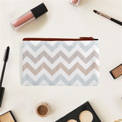 Colored Zigzag Seamless Patterns Cosmetic Bag (XS) from ArtsNow.com Back