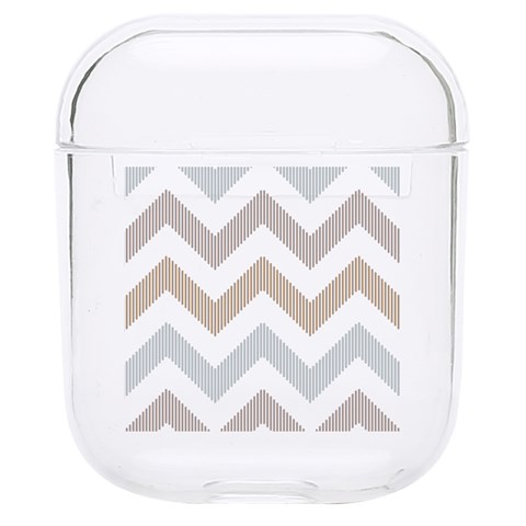 Colored Zigzag Seamless Patterns Hard PC AirPods 1/2 Case from ArtsNow.com Front