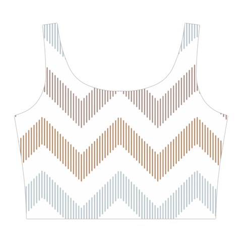 Colored Zigzag Seamless Patterns Midi Sleeveless Dress from ArtsNow.com Top Front