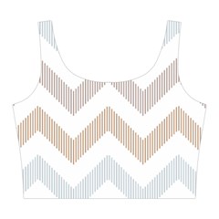 Colored Zigzag Seamless Patterns Midi Sleeveless Dress from ArtsNow.com Top Front