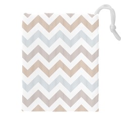 Colored Zigzag Seamless Patterns Drawstring Pouch (4XL) from ArtsNow.com Front