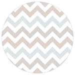 Colored Zigzag Seamless Patterns Round Trivet