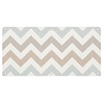 Colored Zigzag Seamless Patterns Banner and Sign 4  x 2 