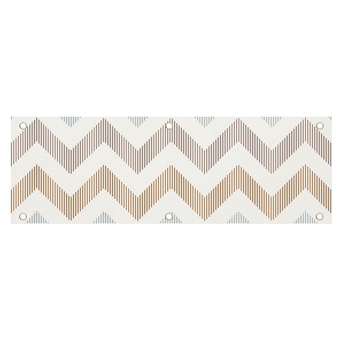 Colored Zigzag Seamless Patterns Banner and Sign 6  x 2  from ArtsNow.com Front