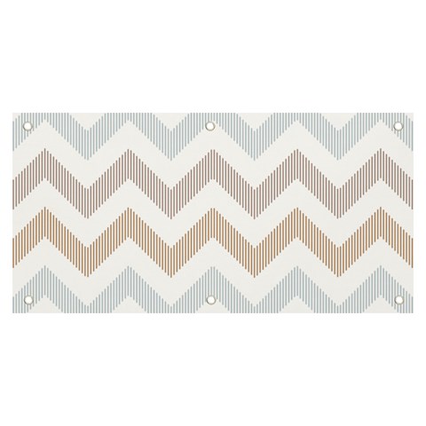 Colored Zigzag Seamless Patterns Banner and Sign 6  x 3  from ArtsNow.com Front