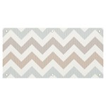 Colored Zigzag Seamless Patterns Banner and Sign 6  x 3 