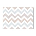 Colored Zigzag Seamless Patterns Crystal Sticker (A4)