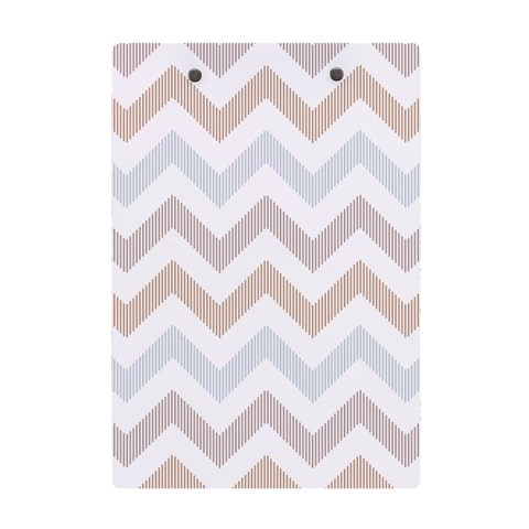 Colored Zigzag Seamless Patterns A5 Acrylic Clipboard from ArtsNow.com Back