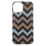 Colored Zigzag Seamless Patterns iPhone 15 Black UV Print PC Hardshell Case