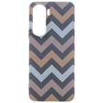 Colored Zigzag Seamless Patterns Samsung Galaxy S24 Plus 6.7 Inch Black TPU UV Case