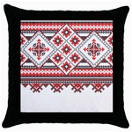 Retro Knitting Patterns Seamless Throw Pillow Case (Black)