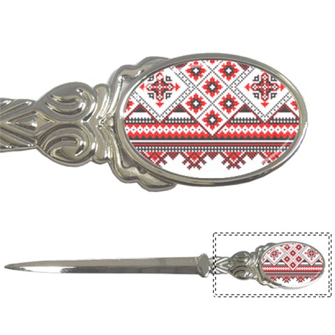 Retro Knitting Patterns Seamless Letter Opener from ArtsNow.com Front