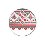 Retro Knitting Patterns Seamless Magnet 3  (Round)