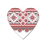 Retro Knitting Patterns Seamless Heart Magnet