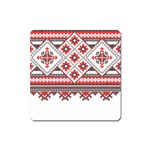 Retro Knitting Patterns Seamless Square Magnet