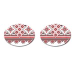 Retro Knitting Patterns Seamless Cufflinks (Oval)