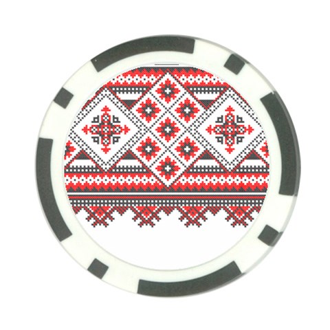 Retro Knitting Patterns Seamless Poker Chip Card Guard from ArtsNow.com Front