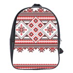 Retro Knitting Patterns Seamless School Bag (Large)