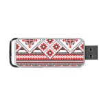 Retro Knitting Patterns Seamless Portable USB Flash (One Side)