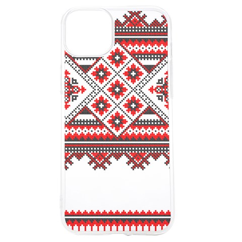 Retro Knitting Patterns Seamless iPhone 15 TPU UV Print Case from ArtsNow.com Front