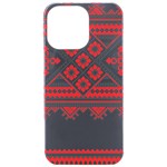 Retro Knitting Patterns Seamless iPhone 15 Pro Max Black UV Print PC Hardshell Case