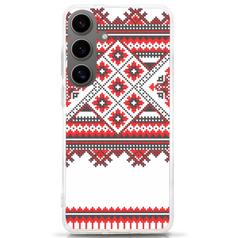 Retro Knitting Patterns Seamless Samsung Galaxy S24 Ultra 6.9 Inch TPU UV Case from ArtsNow.com Front