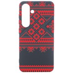 Retro Knitting Patterns Seamless Samsung Galaxy S24 6.2 Inch Black TPU UV Case