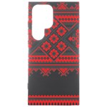 Retro Knitting Patterns Seamless Samsung Galaxy S24 Ultra 6.9 Inch Black TPU UV Case