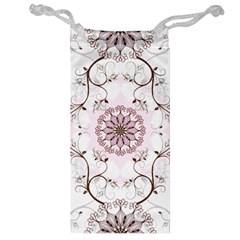 Floral Flora Flower Seamless Pattern Jewelry Bag from ArtsNow.com Front