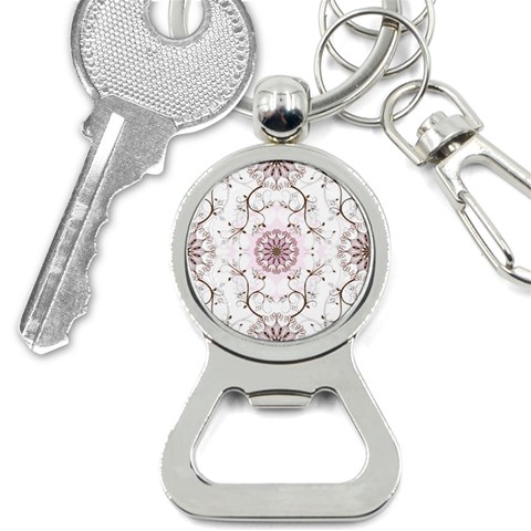 Floral Flora Flower Seamless Pattern Bottle Opener Key Chain from ArtsNow.com Front