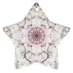 Floral Flora Flower Seamless Pattern Star Ornament (Two Sides)