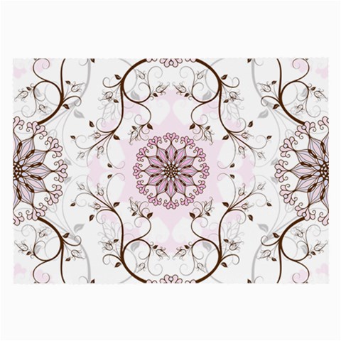 Floral Flora Flower Seamless Pattern Large Glasses Cloth from ArtsNow.com Front