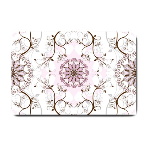 Floral Flora Flower Seamless Pattern Small Doormat from ArtsNow.com 24 x16  Door Mat