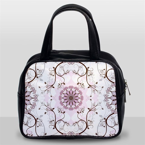 Floral Flora Flower Seamless Pattern Classic Handbag (Two Sides) from ArtsNow.com Front