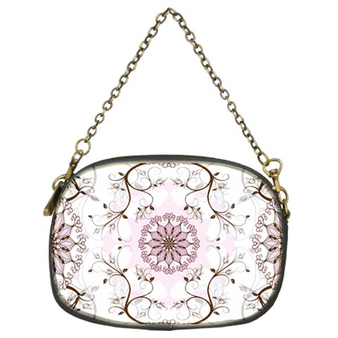 Floral Flora Flower Seamless Pattern Chain Purse (Two Sides) from ArtsNow.com Front